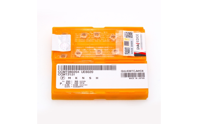 三菱刀片CCMT060204 UE6020加工钢件