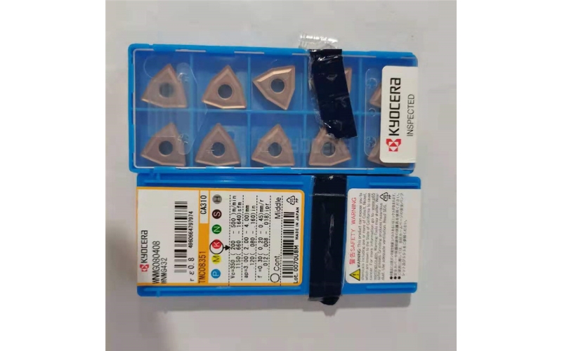 日本京瓷数控刀片 桃型刀片 WNMG080416-PG CA515 凸三角刀片